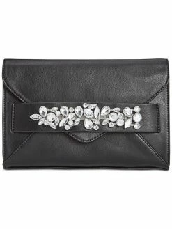 Brand new ✔️ INC Blaaire 👩 Womens Faux Leather Jeweled Clutch 👜 Handbag 🌟