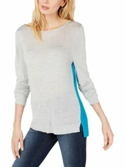 Cheapest 🔥 INC 👩 Womens Colorblock Long Sleeves Top ⌛