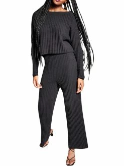 Buy ⭐ INC 👩 Womens Boatneck Ribbed Pullover Sweater ⌛