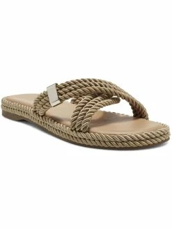 Outlet ✔️ INC Mayleef 👩 Womens Rope Cushioned Footbed Slide 🩴 Sandals 🛒