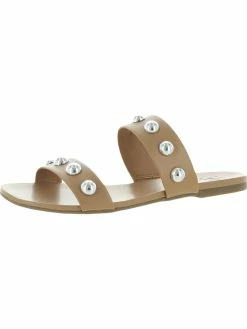Hot Sale 💯 INC GALLI 👩 Womens Faux-Leather Slip-On Flat 🩴 Sandals ⭐