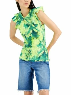 Best reviews of 🧨 INC 👩 Womens Cotton Smocked Tank Top 🧨