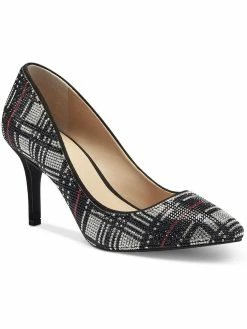 Discount 😍 INC Zitah 👩 Womens Faux Leather Rhinestone Pumps 😍