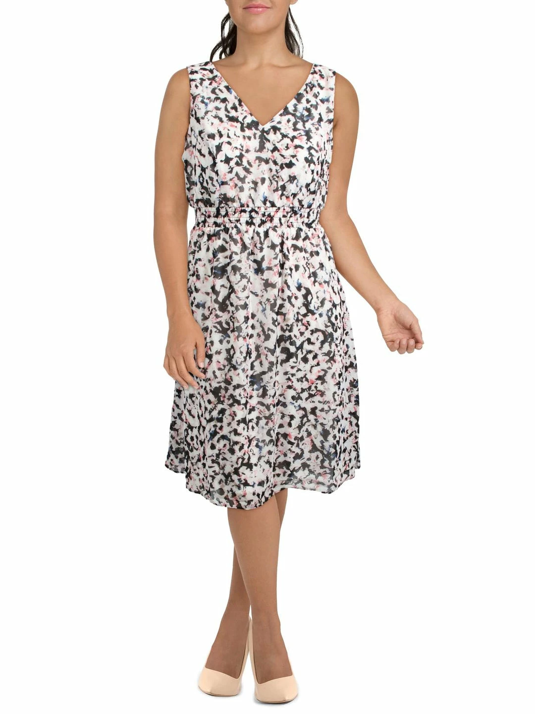 Outlet ๐งจ INC ๐ฉ Womens Printed Chiffon Cocktail and Party ๐ Dress ๐ 1 Outlet ๐งจ INC ๐ฉ Womens Printed Chiffon Cocktail and Party ๐ Dress ๐