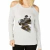 Outlet ✨ INC Heart 👩 Womens Paillettes Cold Shoulder Sweatshirt 😉