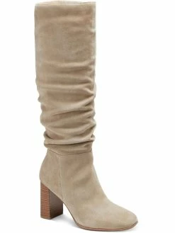 Best deal ✨ INC Valdal 👩 Womens Leather Block Heel Knee-High 🥾 Boots 🎉