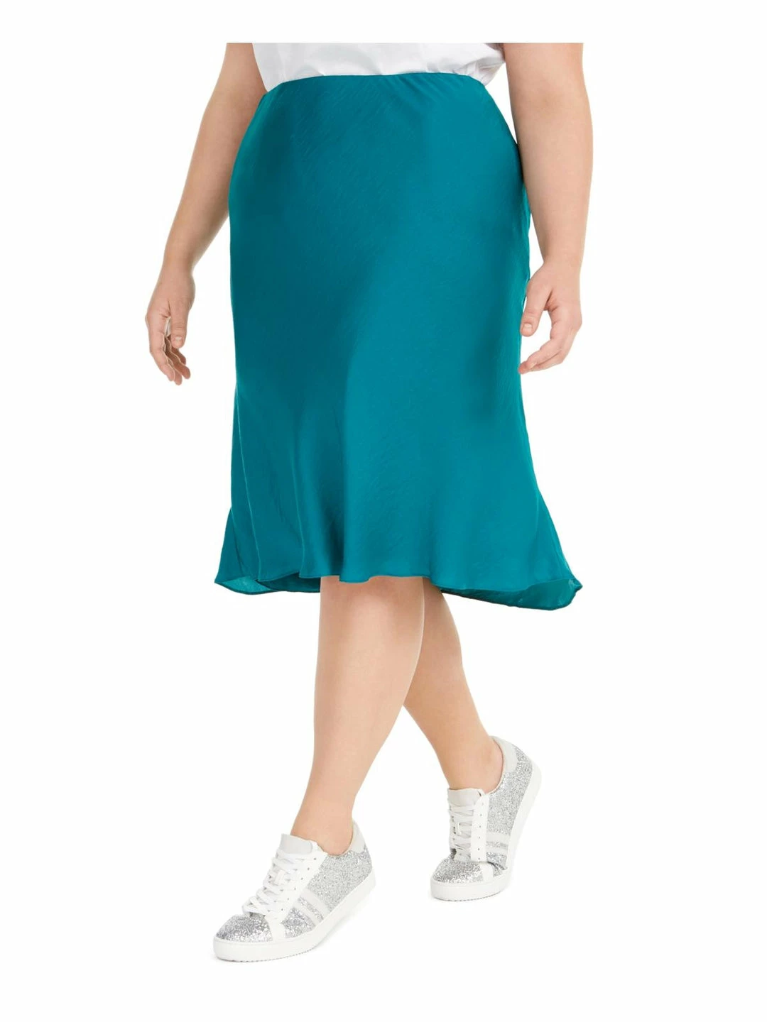 Cheap 🛒 INC Plus 👩 Womens Solid Biased Cut 👗 Skirt 🥰 4 Cheap 🛒 INC Plus 👩 Womens Solid Biased Cut 👗 Skirt 🥰 - Image 4