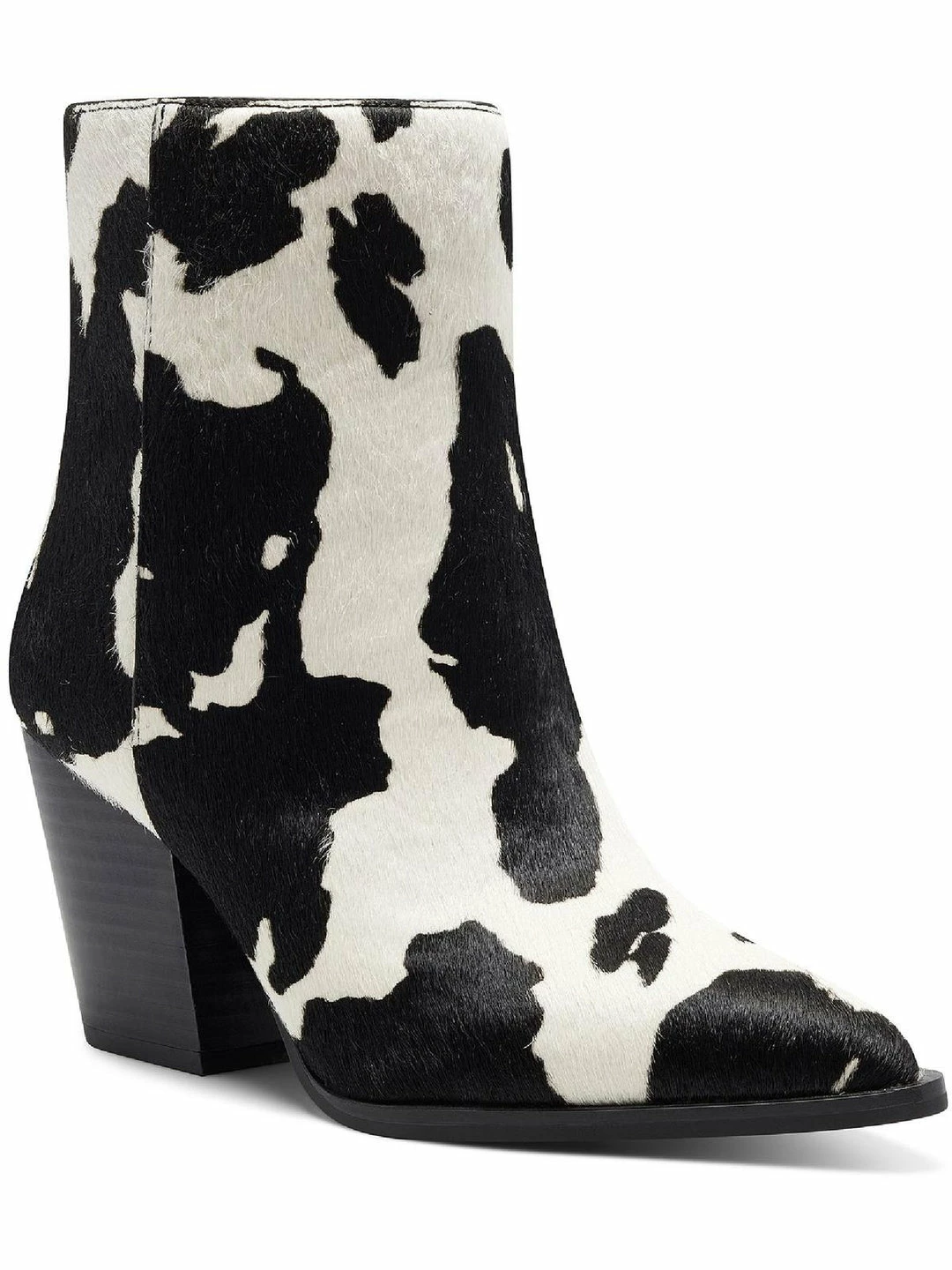 Cheap 👏 INC Saphira 👩 Womens Leather Cow Print Ankle 🥾 Boots 👍 1 Cheap 👏 INC Saphira 👩 Womens Leather Cow Print Ankle 🥾 Boots 👍