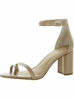 Best deal 😀 INC Wanada 👩 Womens Faux Leather Toe Loop Block 👠 Heels ✔️