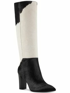Best deal 🤩 INC Palmina 👩 Womens Calf Hair Zipper Knee-High 🥾 Boots 💯