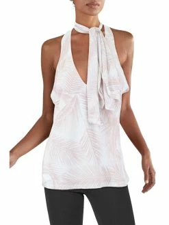 Best reviews of 🛒 INC 👩 Womens Tie Back Printed Tank Top 🤩