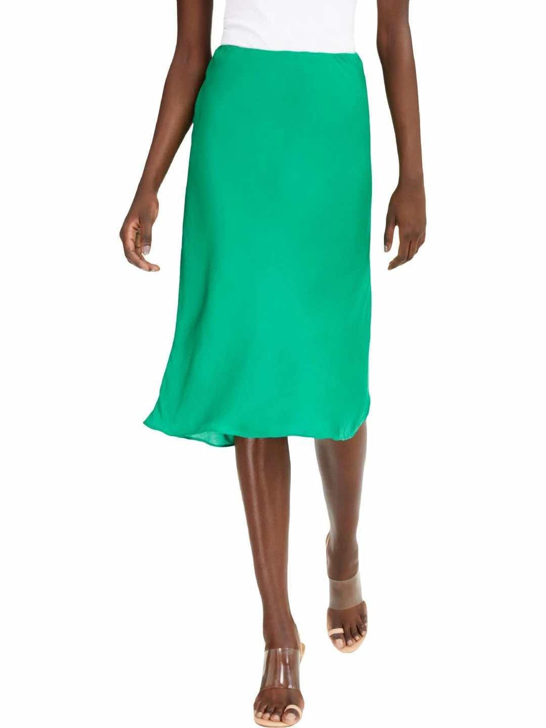 Cheap 🛒 INC Plus 👩 Womens Solid Biased Cut 👗 Skirt 🥰 3 Cheap 🛒 INC Plus 👩 Womens Solid Biased Cut 👗 Skirt 🥰 - Image 3