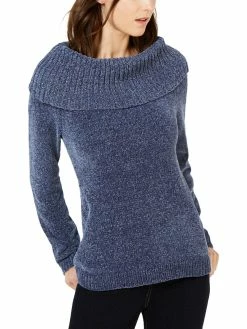 New 🎁 INC 👩 Womens Chenille Metallic Pullover Sweater 😍