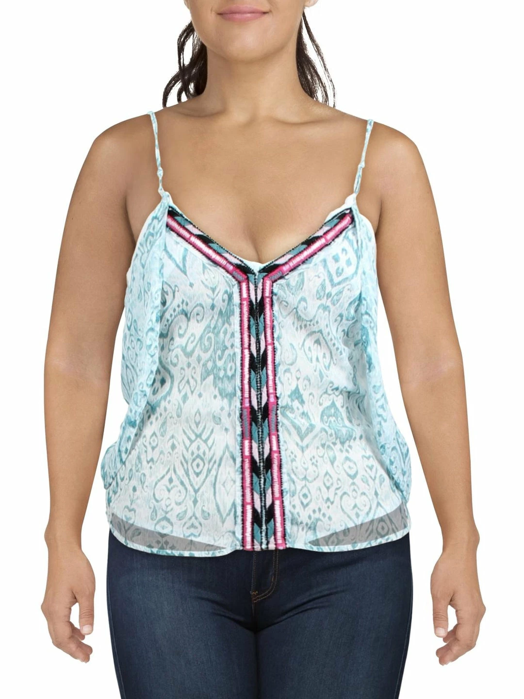 Outlet ๐ INC ๐ฉ Womens Printed Beaded Cami โค๏ธ 1 Outlet ๐ INC ๐ฉ Womens Printed Beaded Cami โค๏ธ