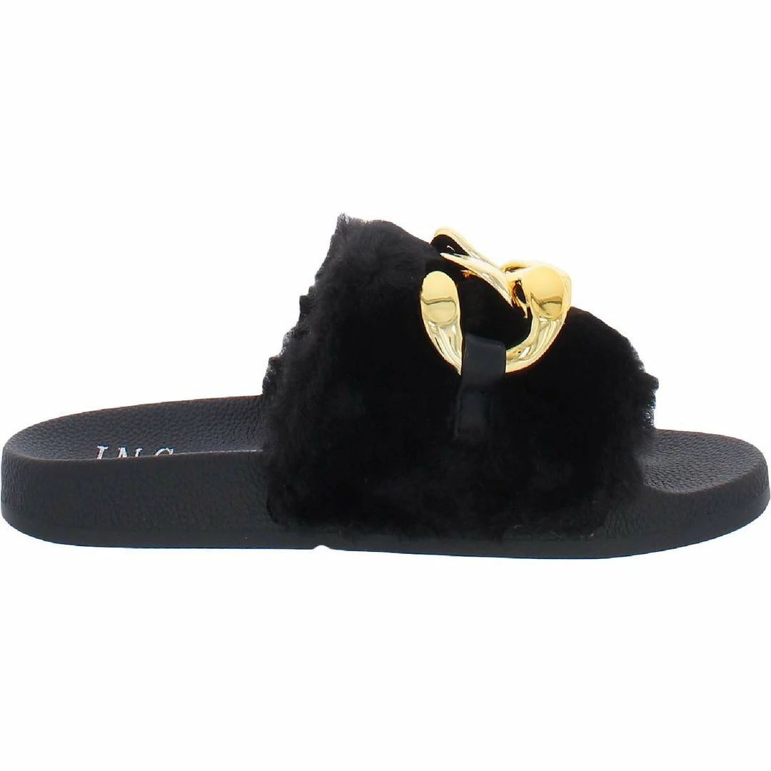 Cheapest ⭐ INC Percita 👩 Womens Faux Fur Flats Slide Slippers 😀 3 Cheapest ⭐ INC Percita 👩 Womens Faux Fur Flats Slide Slippers 😀 - Image 3