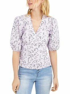 Brand new ❤️ INC 👩 Womens Puff Sleeve Floral Blouse ✨