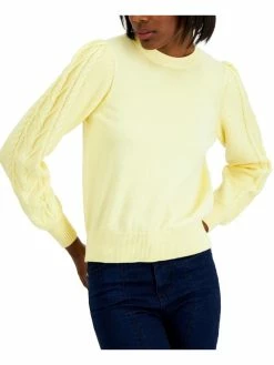 Coupon 🧨 INC Cottage Core 👩 Womens Stretch Cable Knit Pullover Sweater ⭐