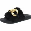 Cheapest ⭐ INC Percita 👩 Womens Faux Fur Flats Slide Slippers 😀