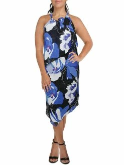 Budget 😉 INC 👩 Womens Sundress Midi Halter 👗 Dress 🥰