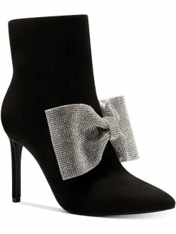 Best deal 🧨 INC 👩 Womens Faux Suede Embellished Ankle 🥾 Boots 🥰