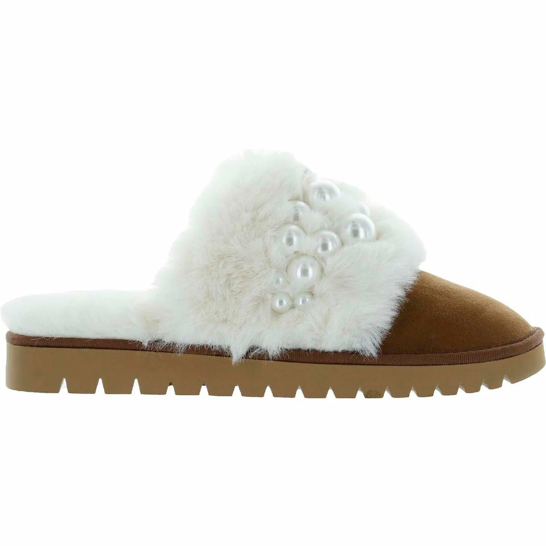 Cheap 🔥 INC Ilene 👩 Womens Pearl Faux Fur Slide Slippers 😍 2 Cheap 🔥 INC Ilene 👩 Womens Pearl Faux Fur Slide Slippers 😍 - Image 2
