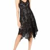 Buy 🥰 INC 👩 Womens Lace Handkerchief Hem Midi 👗 Dress 🎉