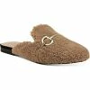 Promo 🎉 INC Gineen 👩 Womens Faux Shearling Slip On Mules 🛒
