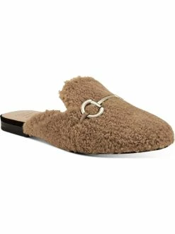 Promo 🎉 INC Gineen 👩 Womens Faux Shearling Slip On Mules 🛒