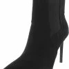 Cheapest ✨ INC Katalina F 👩 Womens Faux Suede Pointed Toe Ankle 🥾 Boots ✔️