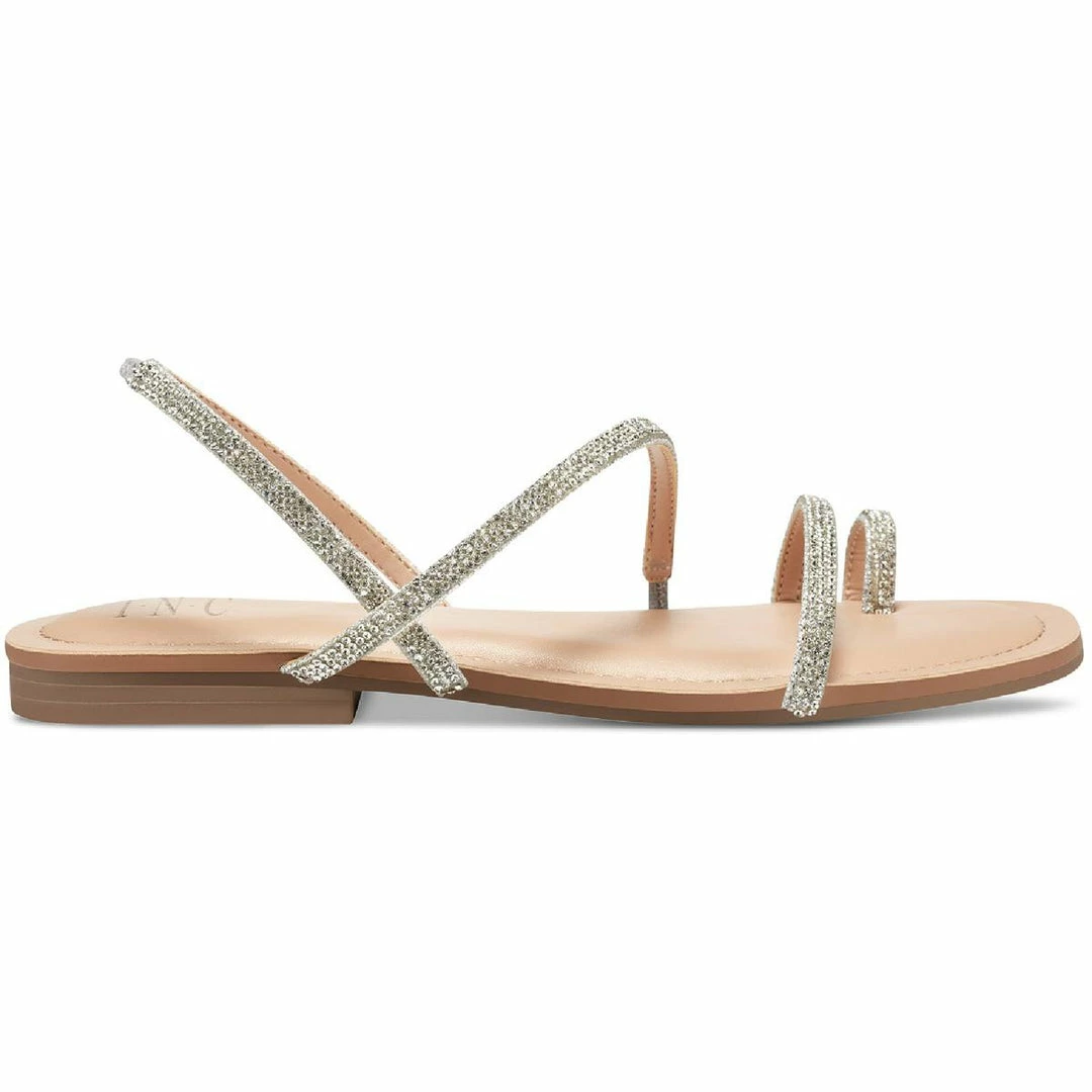 Outlet ๐ INC Rickee ๐ฉ Womens Toe Loop Rhinestone Flat ๐ฉด Sandals ๐ 2 Outlet ๐ INC Rickee ๐ฉ Womens Toe Loop Rhinestone Flat ๐ฉด Sandals ๐ - Image 2