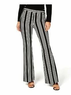 Best Pirce 😀 INC 👩 Womens Striped Bootleg Pants 🤩