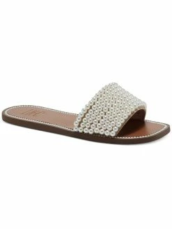 Coupon ❤️ INC Pelle 👩 Womens Slip-On Flat Slide 🩴 Sandals 🔥