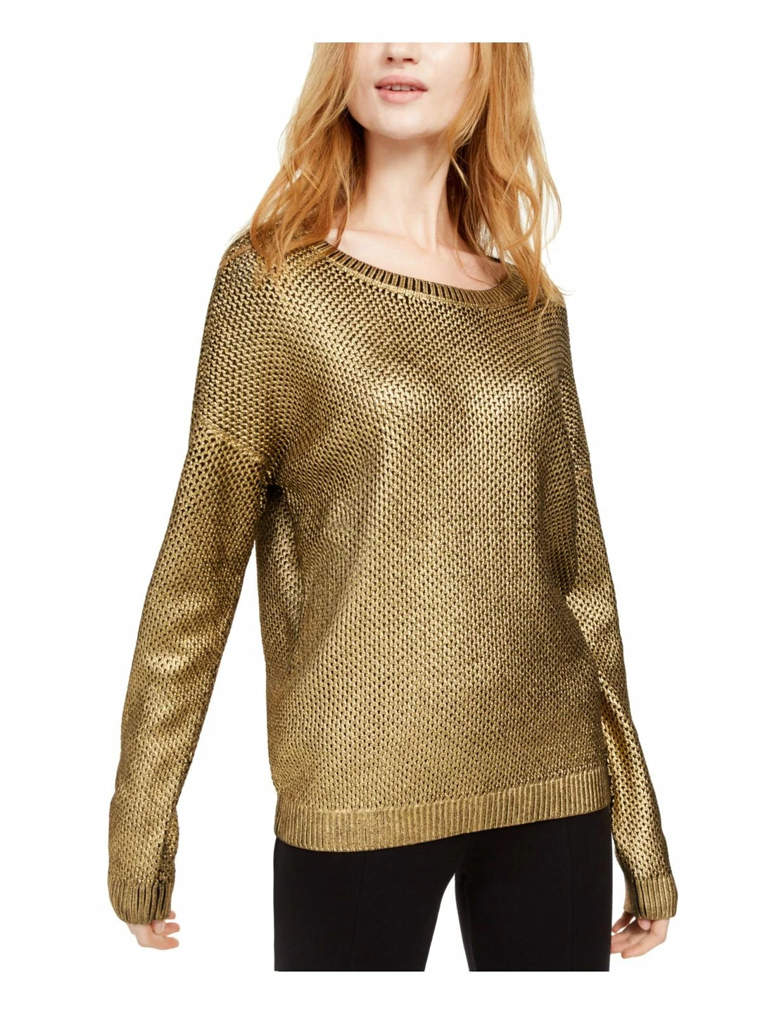 Coupon ๐ INC ๐ฉ Womens Perforated ๐งฅ Coated Pullover Sweater ๐ฏ 1 Coupon ๐ INC ๐ฉ Womens Perforated ๐งฅ Coated Pullover Sweater ๐ฏ