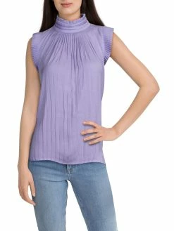 Best Sale 👏 INC 👩 Womens Pleated Mock Neck Tank Top ⭐