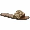 Promo 😀 INC Pelle 2 F 👩 Womens Chain Slip On Slide 🩴 Sandals 🔔