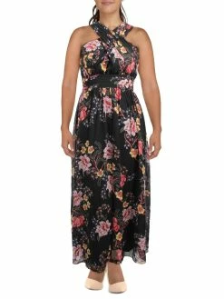 Buy 🎉 INC 👩 Womens Floral Pleated Maxi 👗 Dress 😀