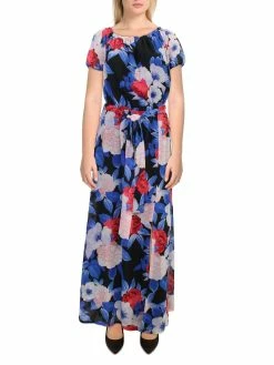 Best deal 😀 INC 👩 Womens Floral Off the Shoulder Maxi 👗 Dress 👍