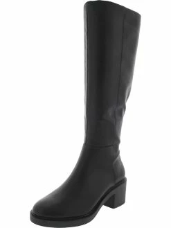 Best deal ⌛ INC Chrissie P 👩 Womens Faux Leather Block 👠 Heels Knee-High 🥾 Boots 😍