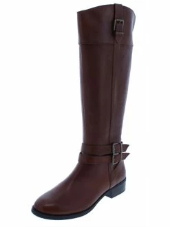 Best Pirce 🔔 INC Frank II 👩 Womens Leather Knee-High Riding 🥾 Boots 🌟