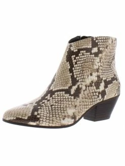 Deals ๐ INC Idra ๐ฉ Womens Faux Leather Almond Toe Booties ๐