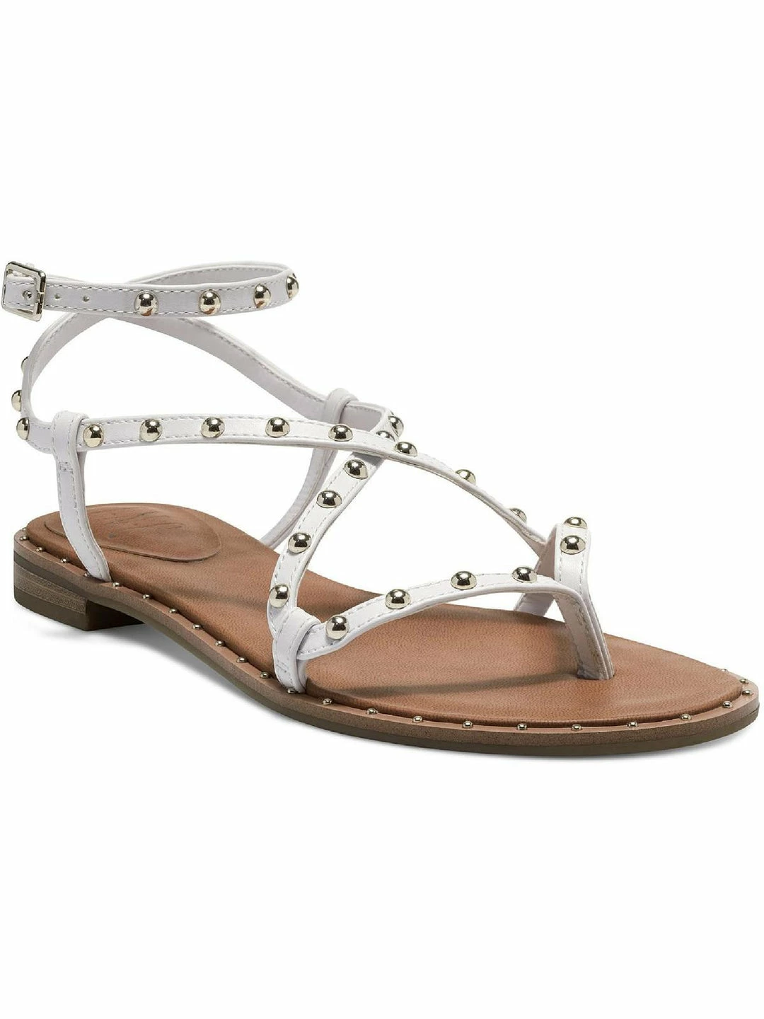 Best deal 👍 INC Darian 👩 Womens Faux Leather Ankle Strap Flats 😀 1 Best deal 👍 INC Darian 👩 Womens Faux Leather Ankle Strap Flats 😀