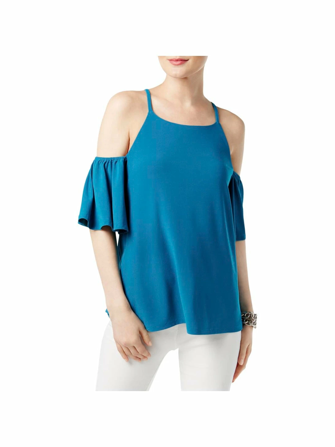Budget 😉 INC 👩 Womens Textured Cold-Shoulder Pullover Top 🤩 1 Budget 😉 INC 👩 Womens Textured Cold-Shoulder Pullover Top 🤩